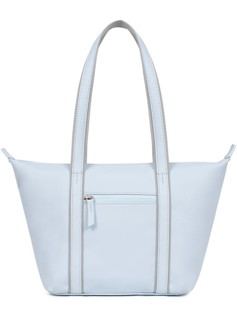 Sac cabas porté épaule  Moyen TARA Bleu ciel - Kiabi