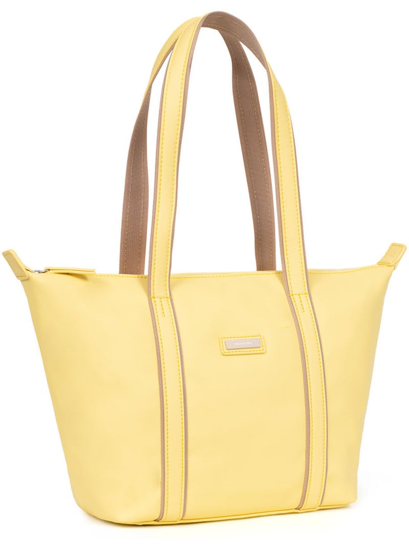 Sac cabas porté épaule  Moyen TARA Jaune - Kiabi