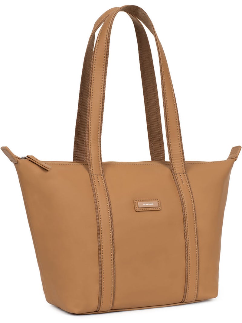 Sac cabas porté épaule  Moyen TARA Marron clair - Kiabi