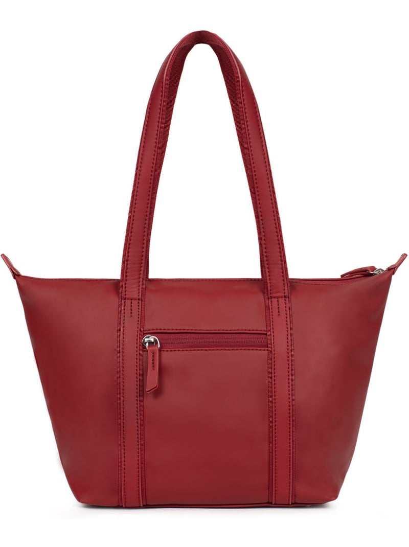 Sac cabas porté épaule  Moyen TARA Rouge foncé - Kiabi