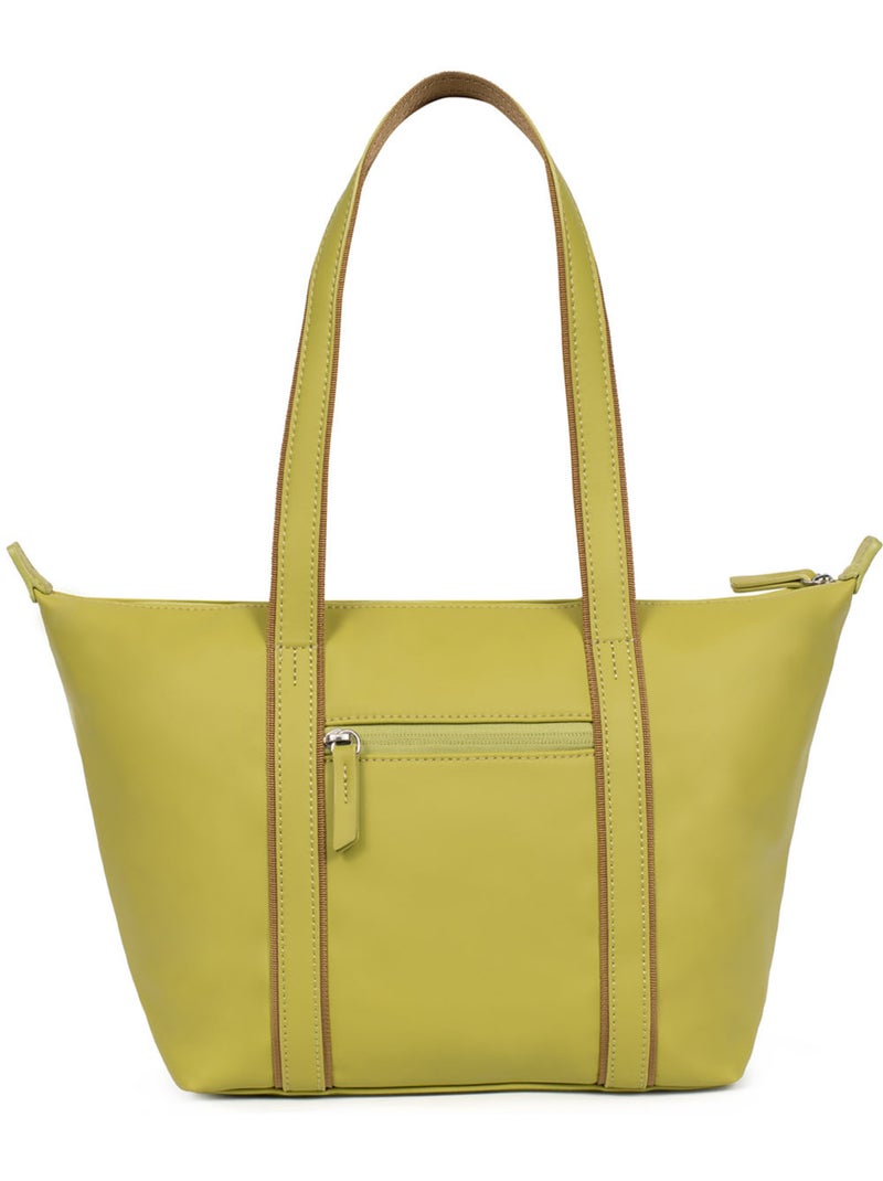 Sac cabas porté épaule  Moyen TARA Vert anis - Kiabi
