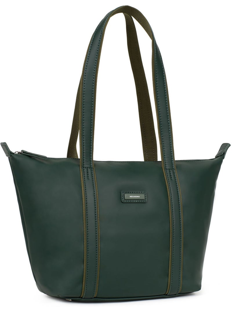 Sac cabas porté épaule  Moyen TARA Vert sapin - Kiabi