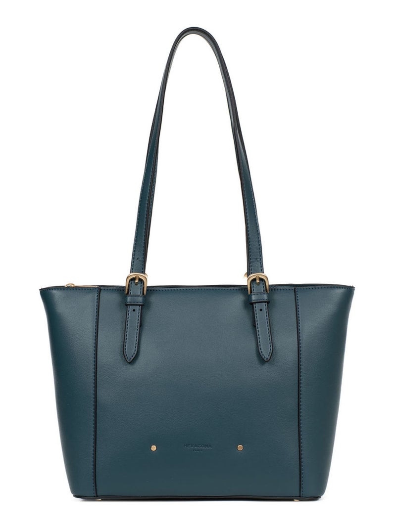 Sac cabas porté épaule SOLANGE Vert émeraude - Kiabi