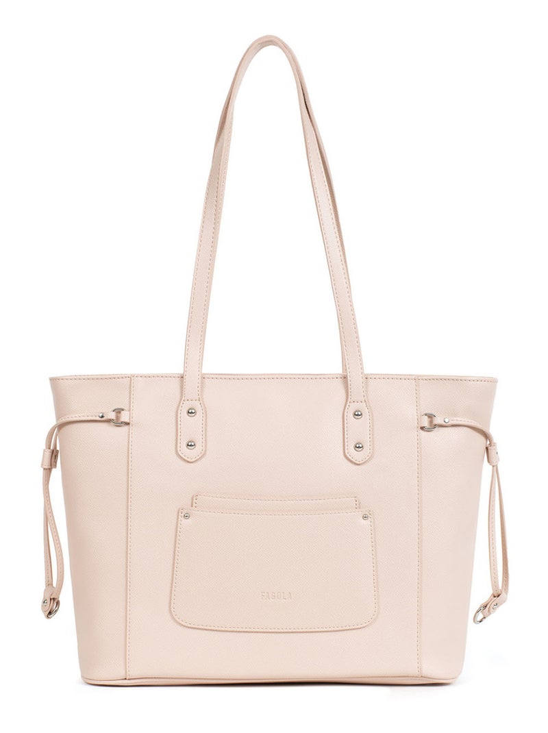 Sac cabas porté épaule Tessa Femme Beige/Rose - Kiabi