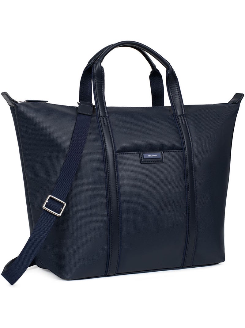 Sac cabas porté main  A4  Grand JOYCE Bleu nuit - Kiabi