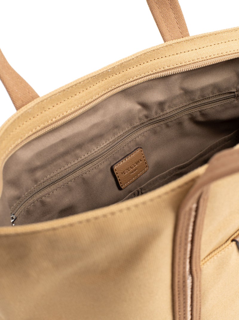 Sac cabas porté main  A4  Grand KAYA Beige sable - Kiabi