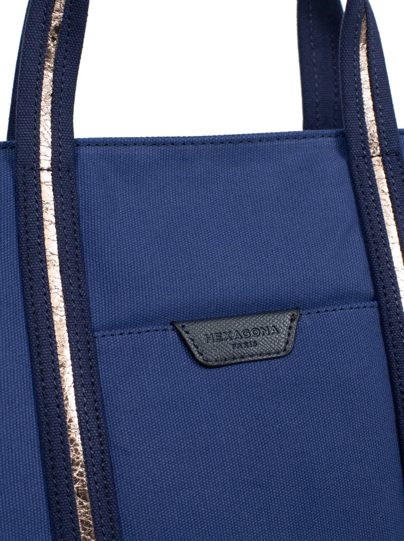 Sac cabas porté main  A4  Grand KAYA Bleu marine - Kiabi