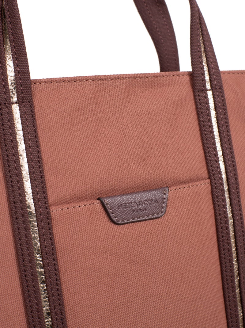 Sac cabas porté main  A4  Grand KAYA Vieux rose - Kiabi