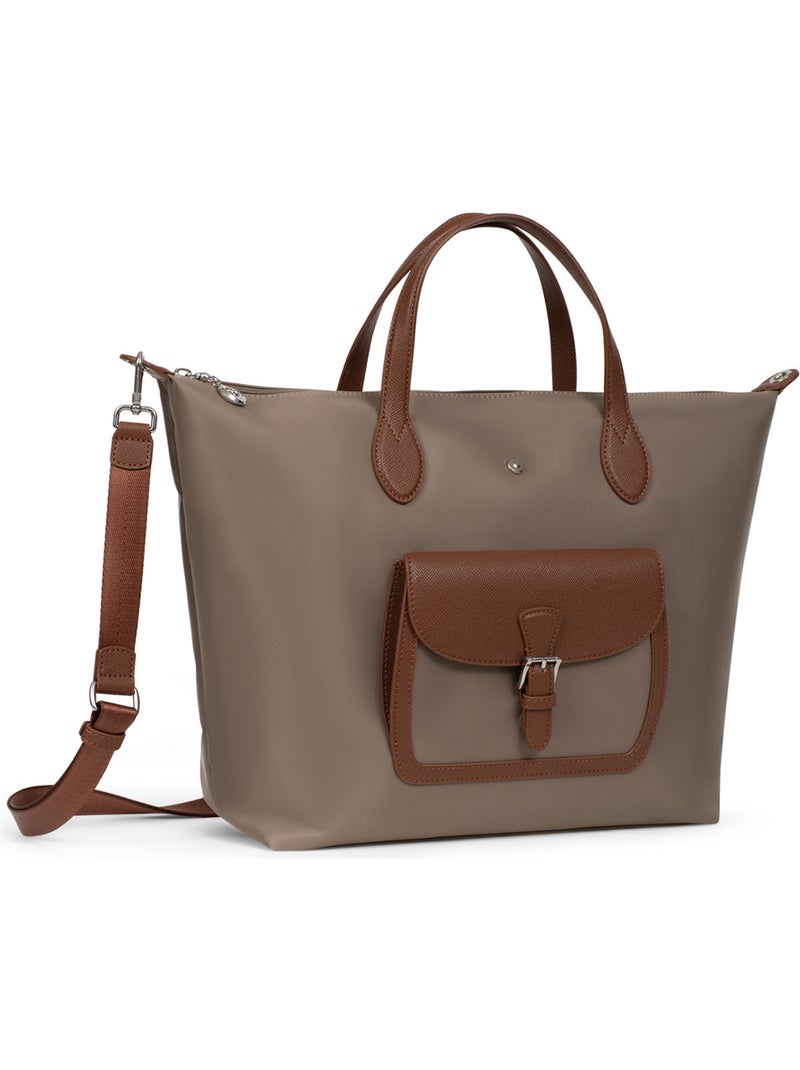 Sac cabas porté main  A4  Grand KIANA Taupe - Kiabi