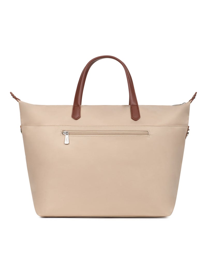 Sac cabas porté main  A4  Grand POP Beige sable - Kiabi