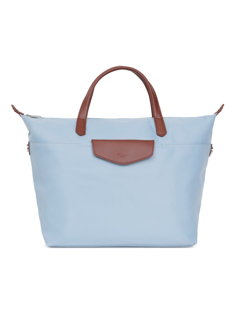 Sac cabas porté main  A4  Grand POP Bleu ciel - Kiabi