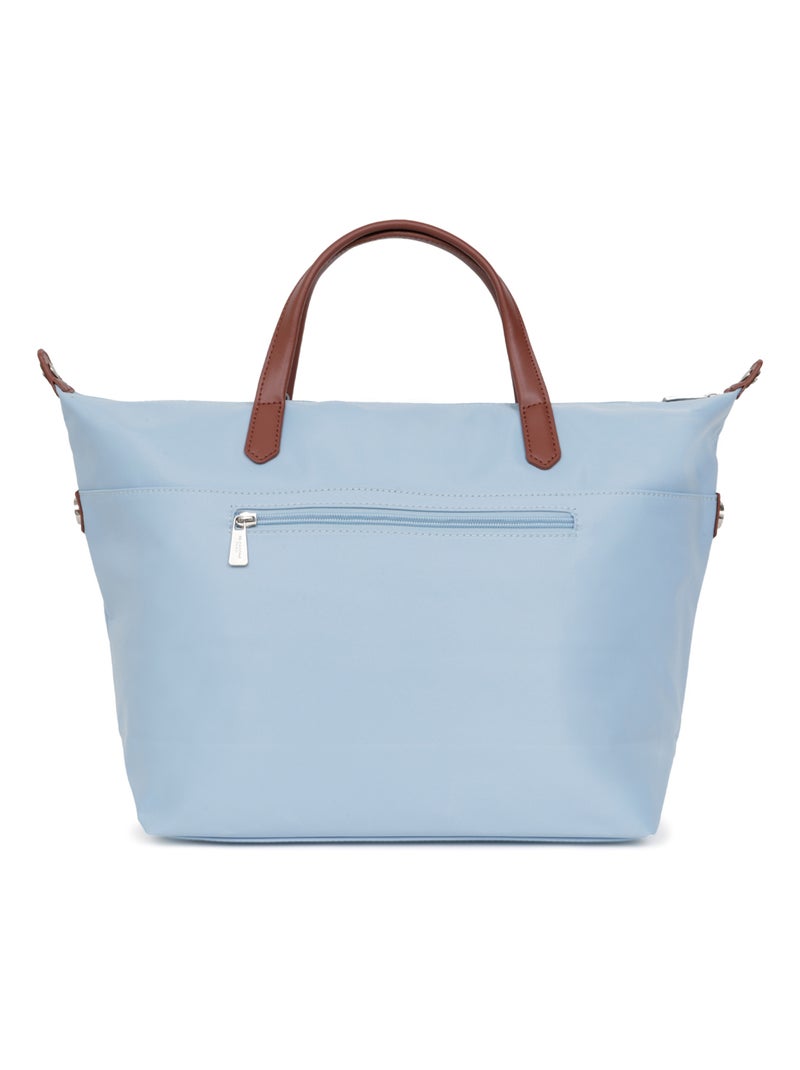 Sac cabas porté main  A4  Grand POP Bleu ciel - Kiabi