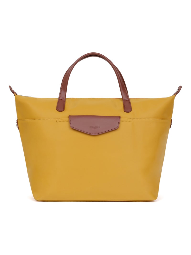 Sac cabas porté main  A4  Grand POP Jaune - Kiabi
