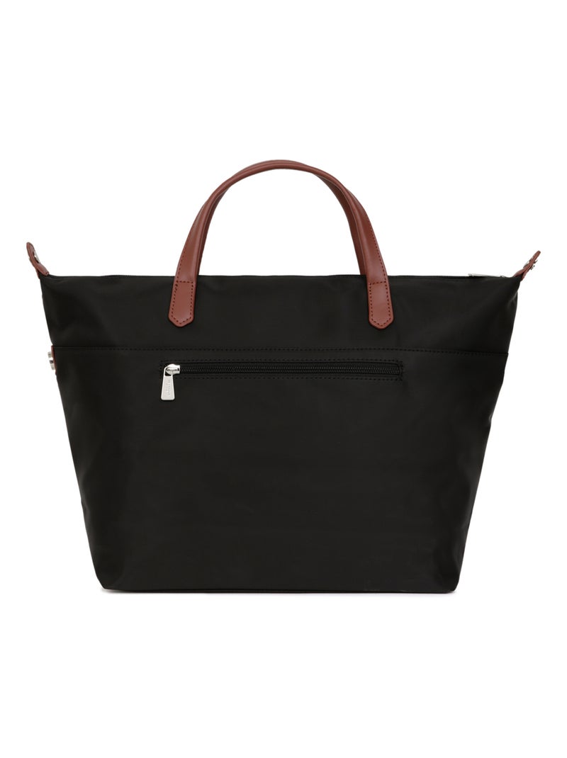Sac cabas porté main  A4  Grand POP Noir Marron - Kiabi