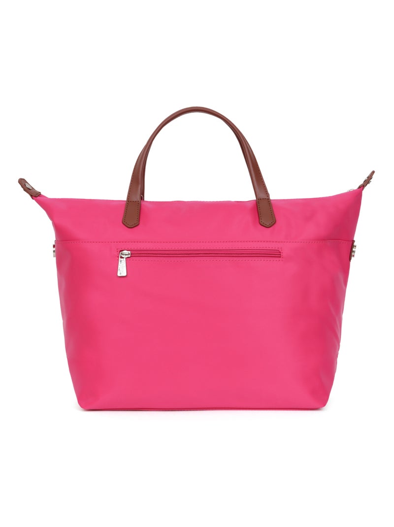 Sac cabas porté main  A4  Grand POP Rose fushia - Kiabi