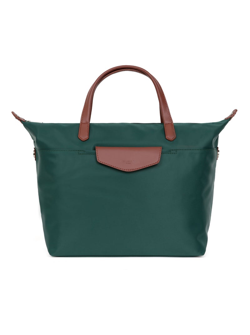 Sac cabas porté main  A4  Grand POP Vert émeraude - Kiabi