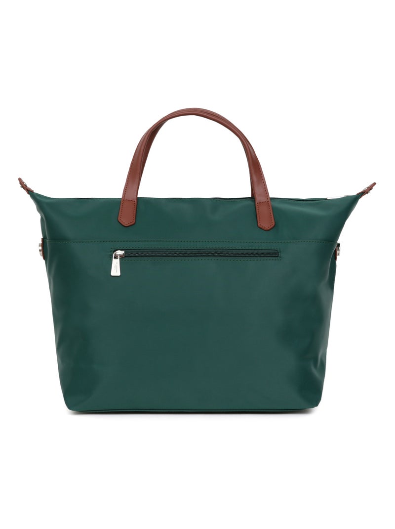 Sac cabas porté main  A4  Grand POP Vert émeraude - Kiabi