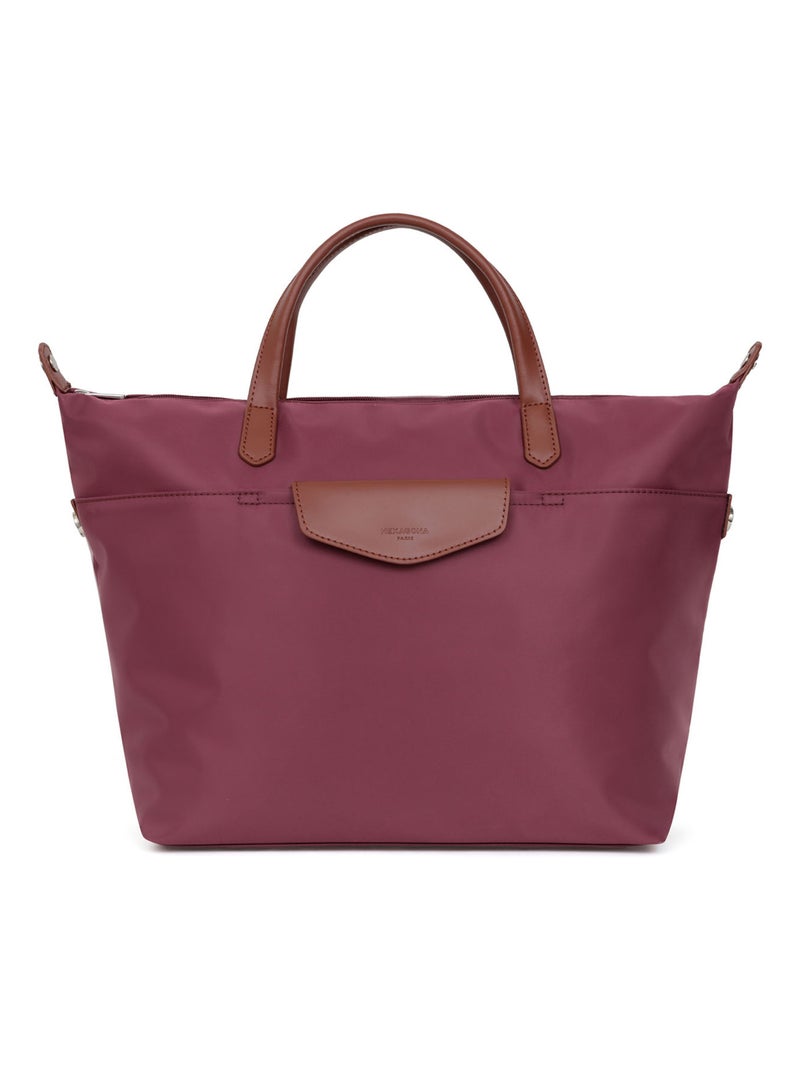 Sac cabas porté main  A4  Grand POP Violet prune - Kiabi