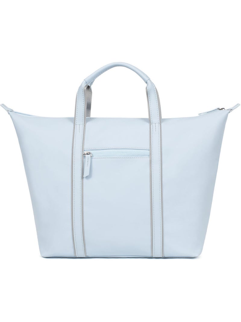Sac cabas porté main  A4  Grand TARA Bleu ciel - Kiabi