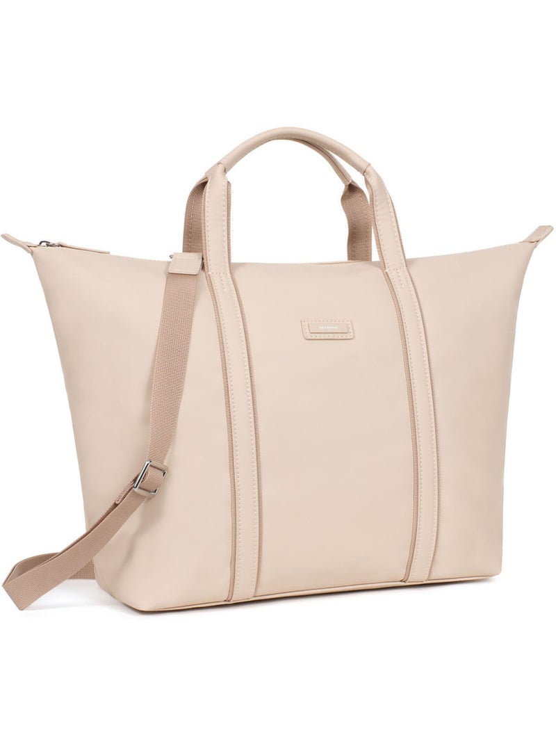 Sac cabas porté main  A4  Grand TARA Ivoire - Kiabi