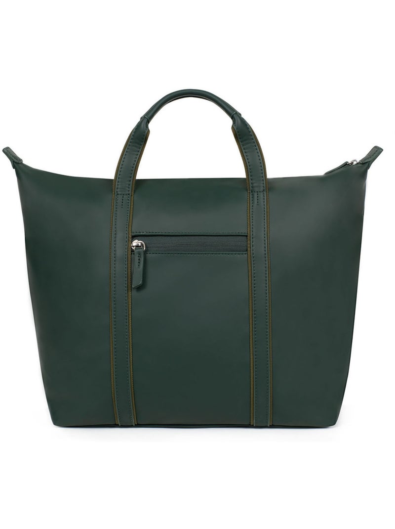 Sac cabas porté main  A4  Grand TARA Vert sapin - Kiabi