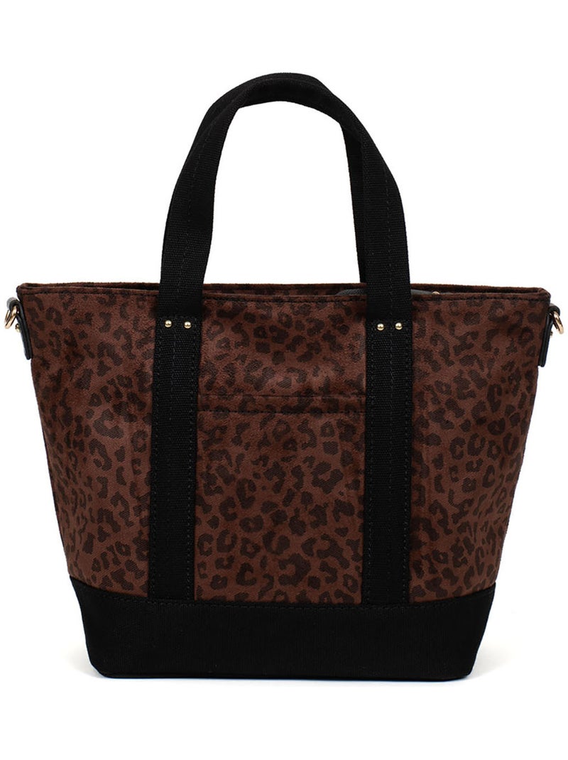 Sac cabas porté main léonie hexagona Marron chocolat - Kiabi