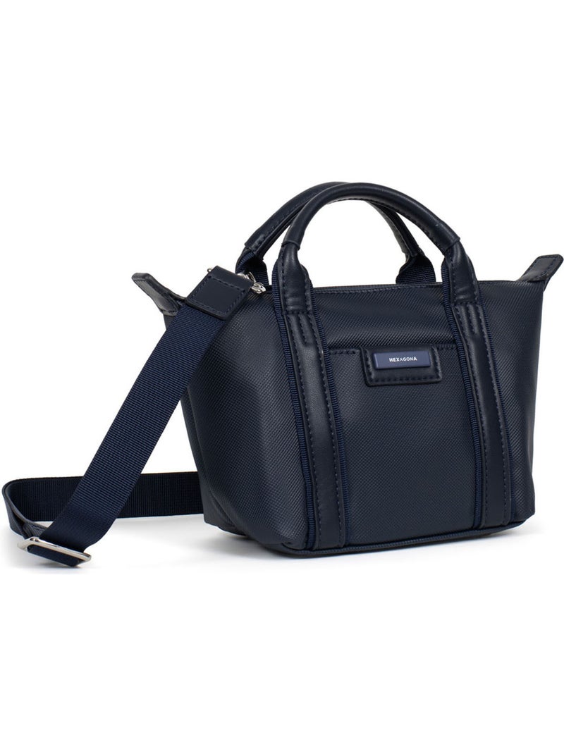 Sac cabas porté main  Mini JOYCE Bleu nuit - Kiabi