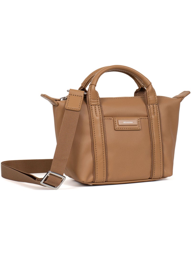 Sac cabas porté main  Mini JOYCE Marron clair - Kiabi