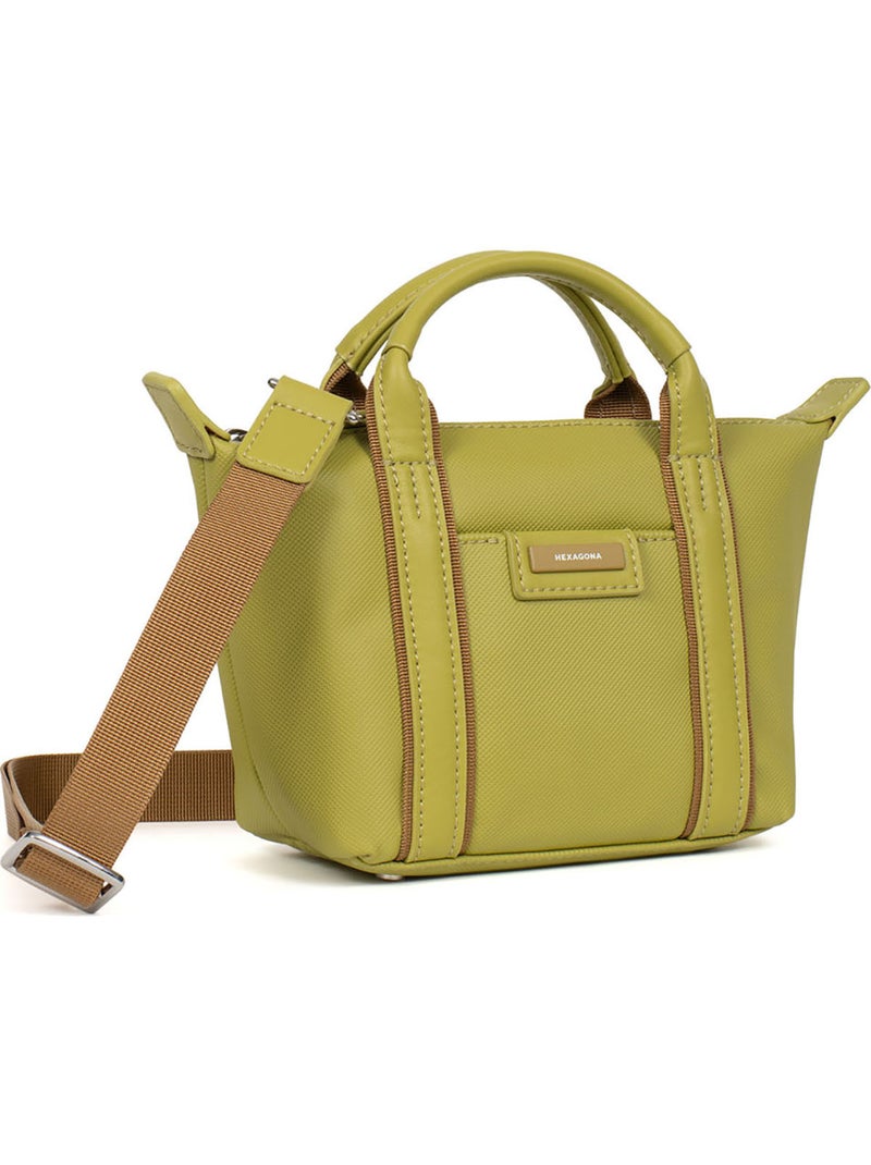 Sac cabas porté main  Mini JOYCE Vert anis - Kiabi