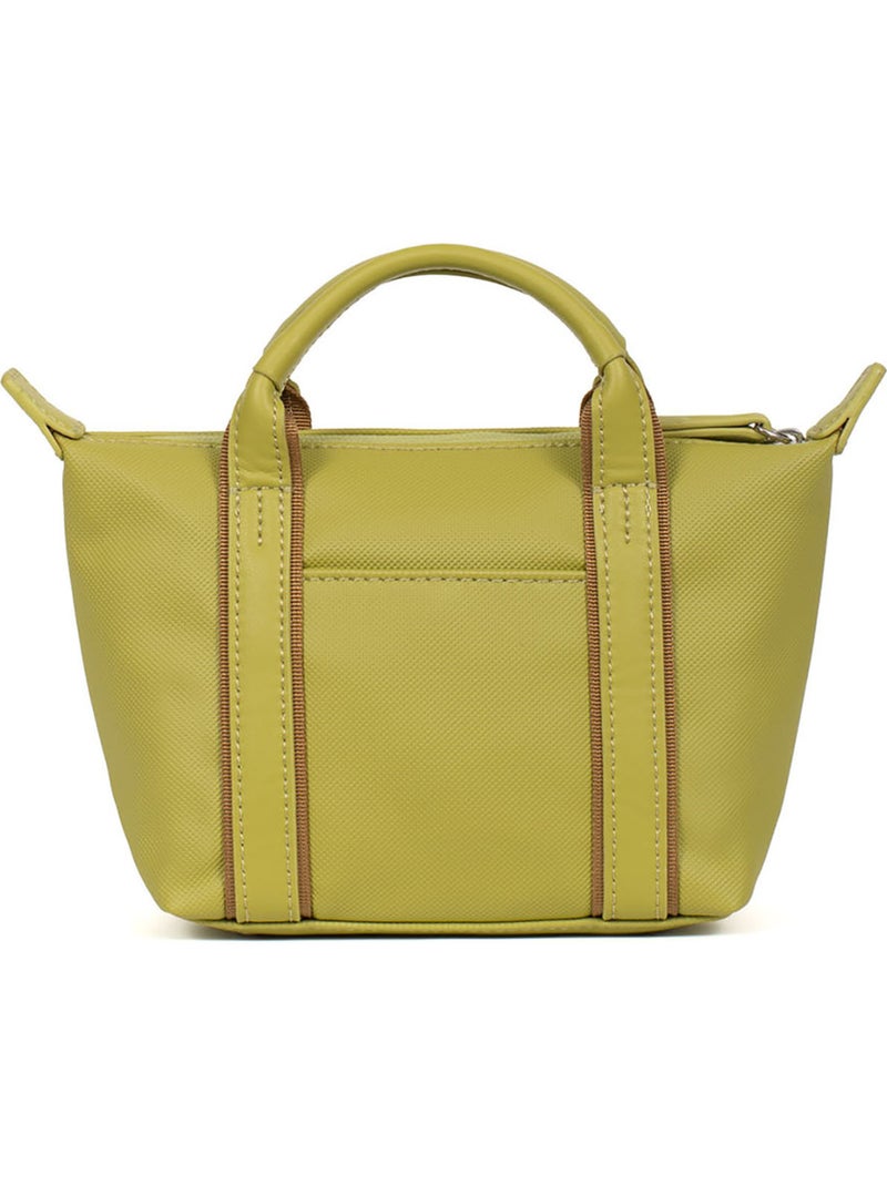 Sac cabas porté main  Mini JOYCE Vert anis - Kiabi