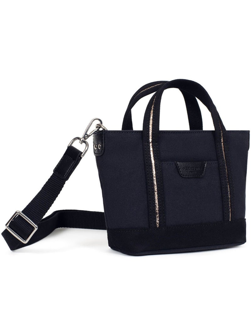 Sac cabas porté main  Mini KAYA Bleu nuit - Kiabi