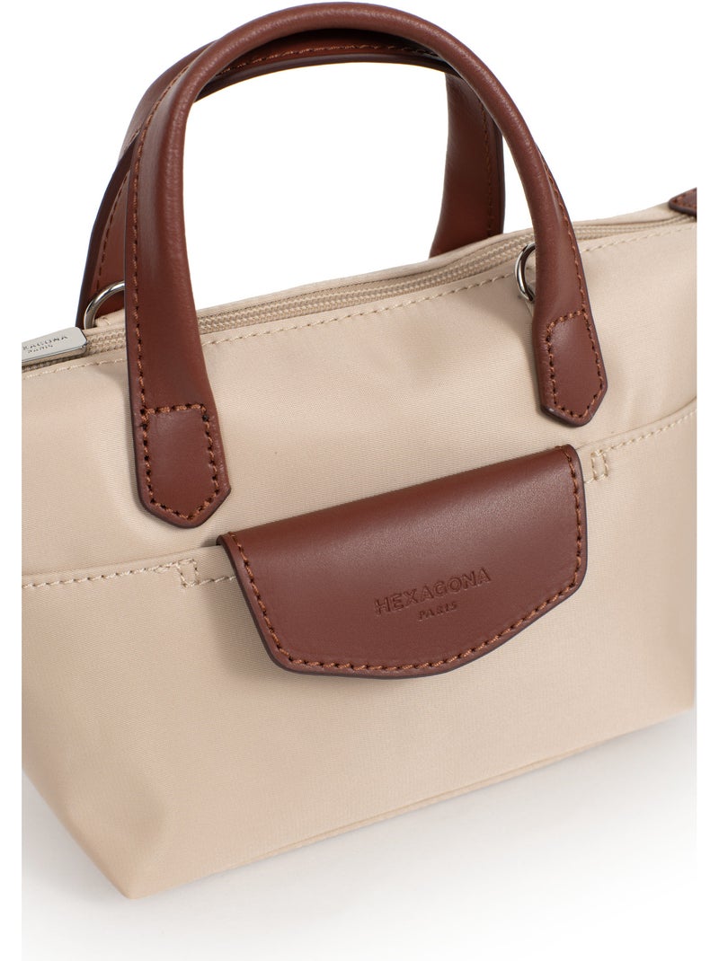 Sac cabas porté main  Mini POP Beige sable - Kiabi