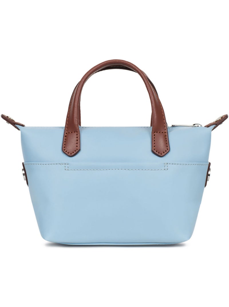 Sac cabas porté main  Mini POP Bleu ciel - Kiabi