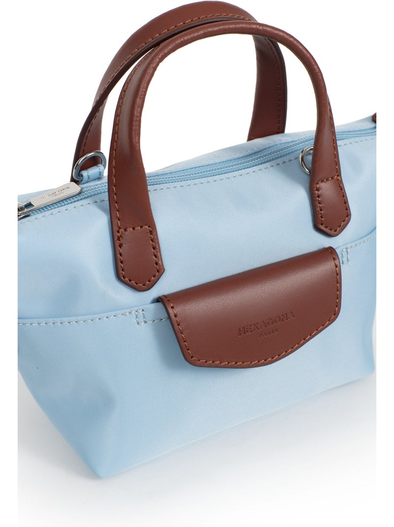 Sac cabas porté main  Mini POP Bleu ciel - Kiabi