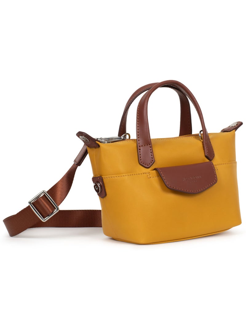 Sac cabas porté main  Mini POP Jaune - Kiabi
