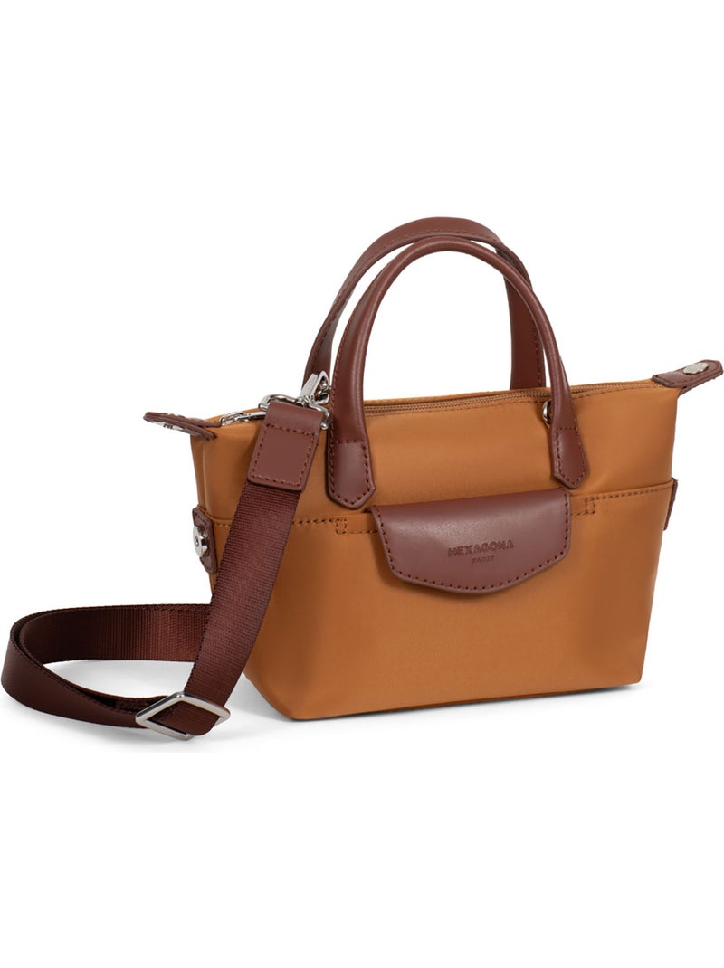 Sac cabas porté main  Mini POP Marron caramel - Kiabi
