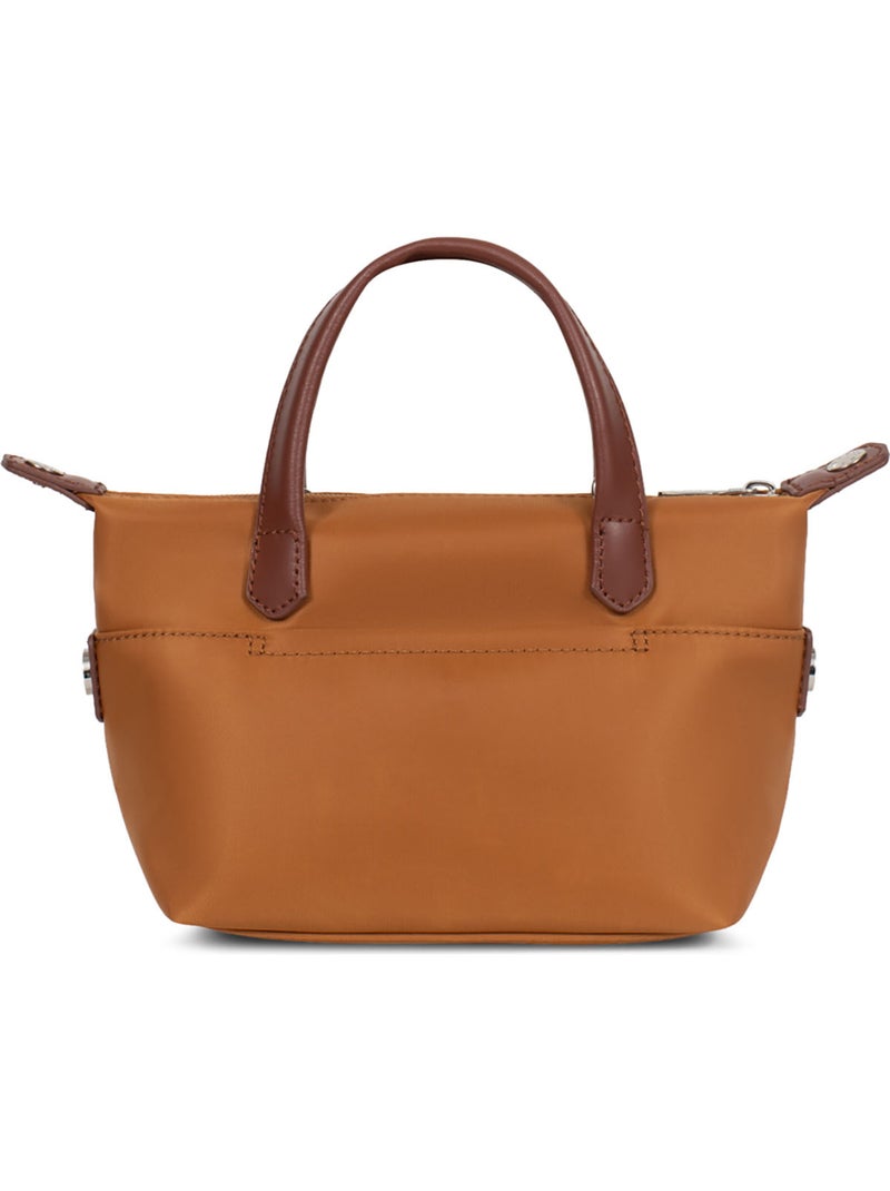Sac cabas porté main  Mini POP Marron caramel - Kiabi