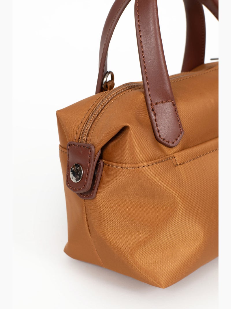 Sac cabas porté main  Mini POP Marron caramel - Kiabi