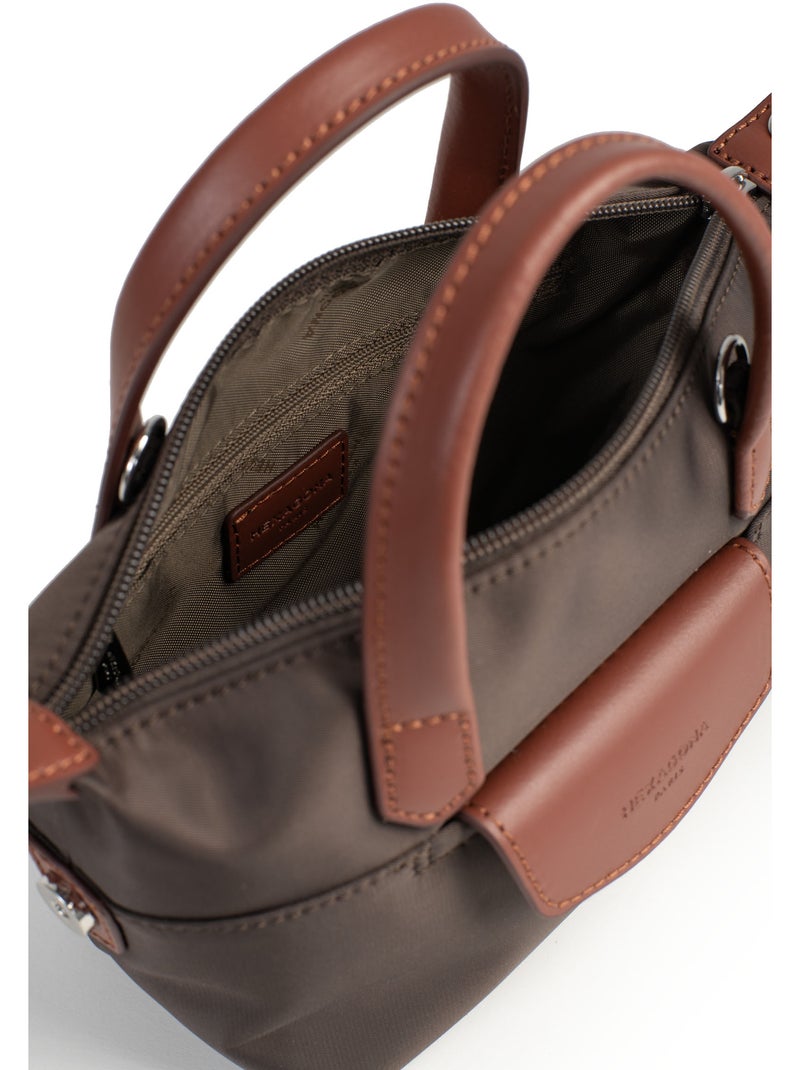 Sac cabas porté main  Mini POP Marron foncé - Kiabi