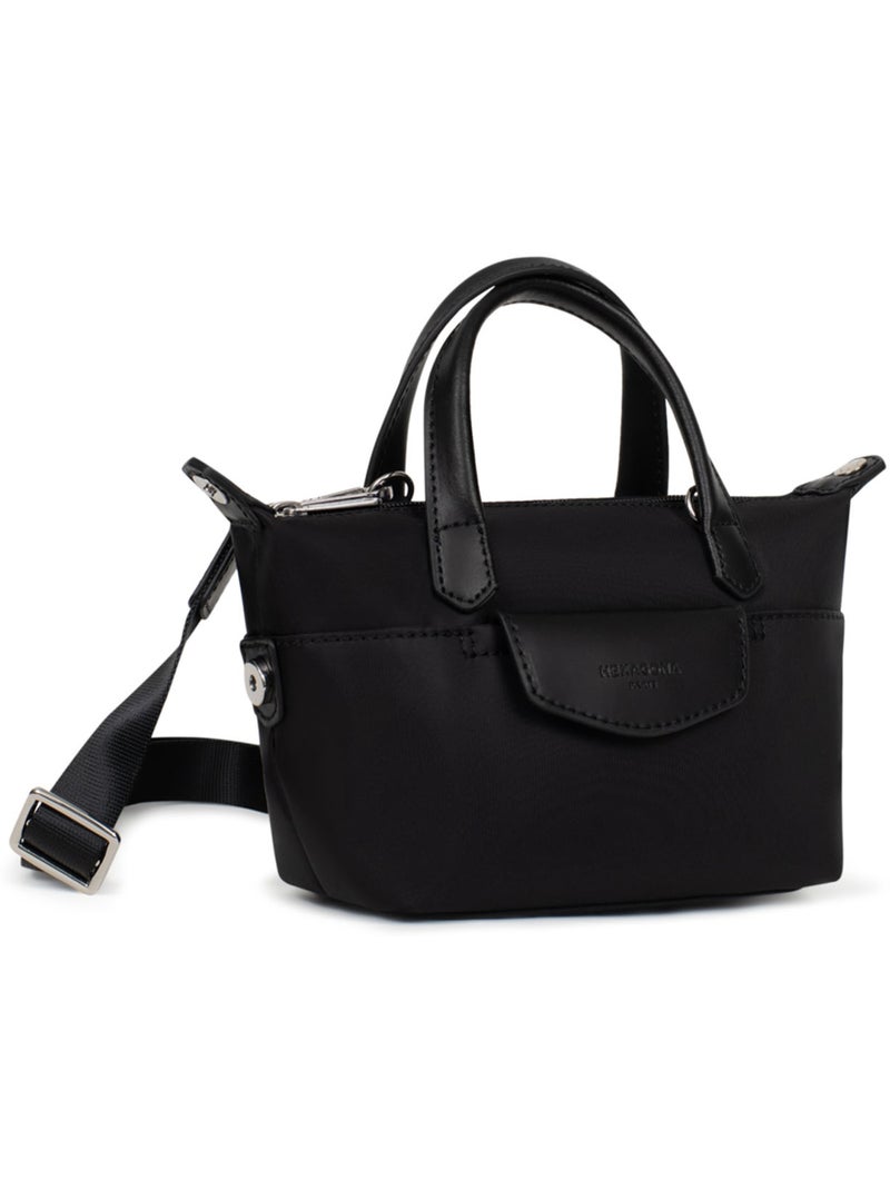 Sac cabas porté main  Mini POP Noir - Kiabi