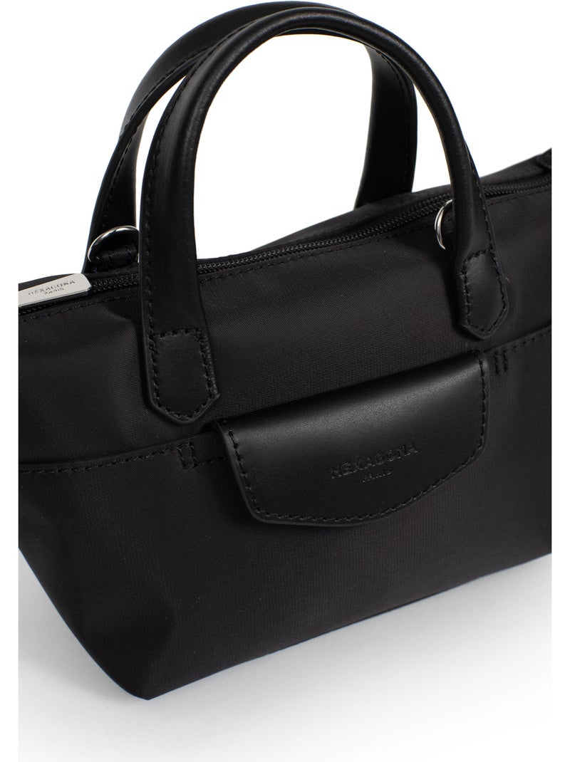 Sac cabas porté main  Mini POP Noir - Kiabi