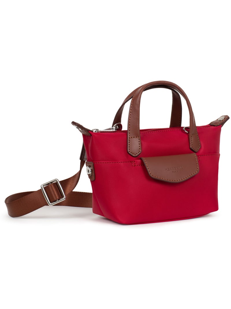 Sac cabas porté main  Mini POP Rouge foncé - Kiabi