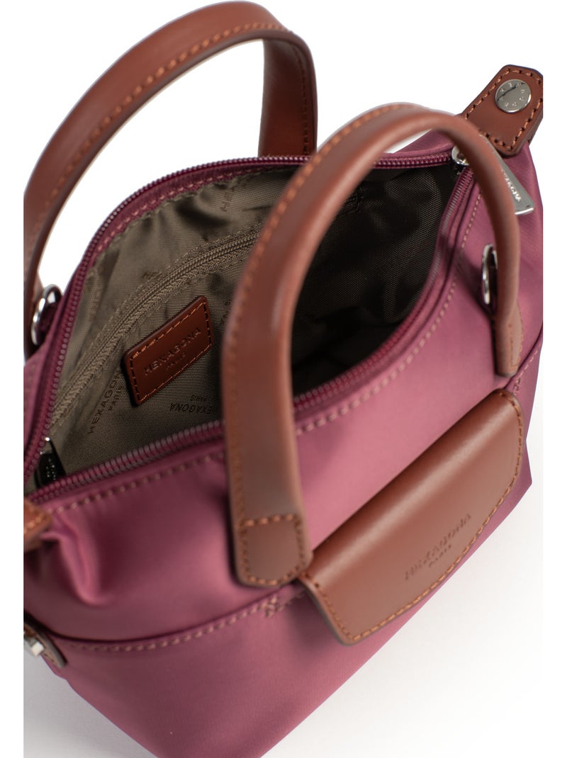 Sac cabas porté main  Mini POP Violet prune - Kiabi