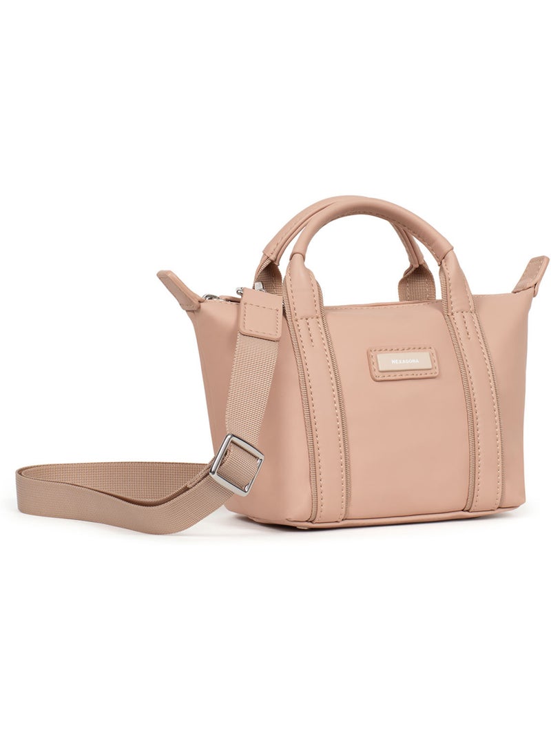 Sac cabas porté main  Mini TARA Beige - Kiabi