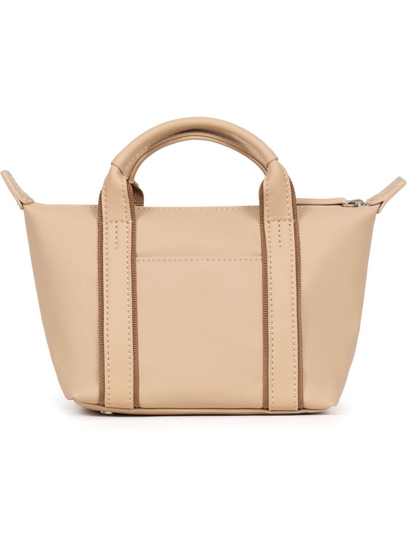 Sac cabas porté main  Mini TARA Beige sable - Kiabi