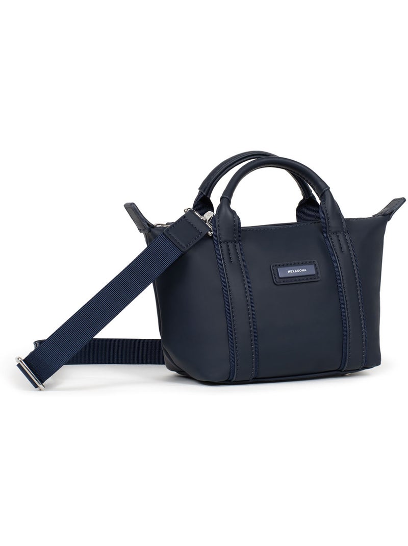 Sac cabas porté main  Mini TARA Bleu nuit - Kiabi