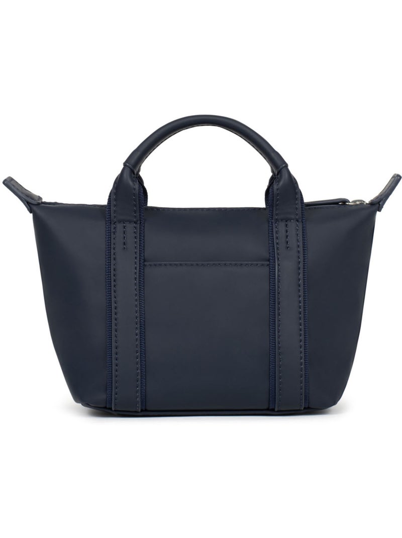 Sac cabas porté main  Mini TARA Bleu nuit - Kiabi