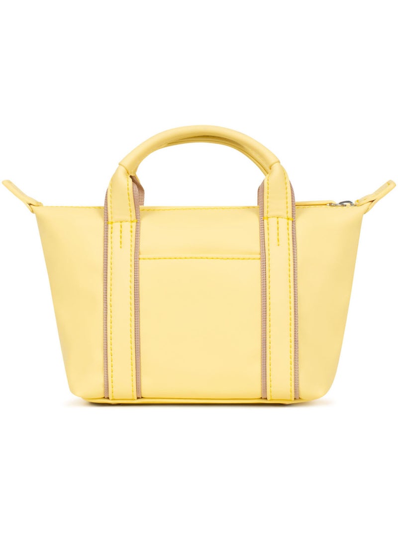 Sac cabas porté main  Mini TARA Jaune - Kiabi