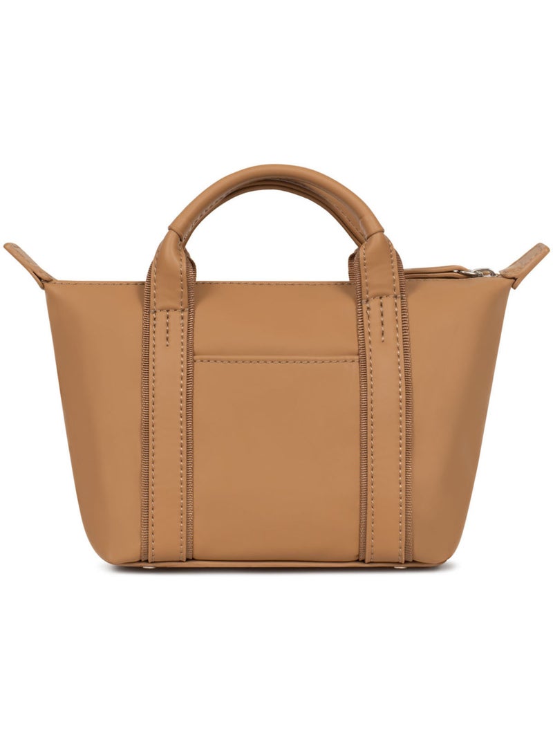 Sac cabas porté main  Mini TARA Marron clair - Kiabi