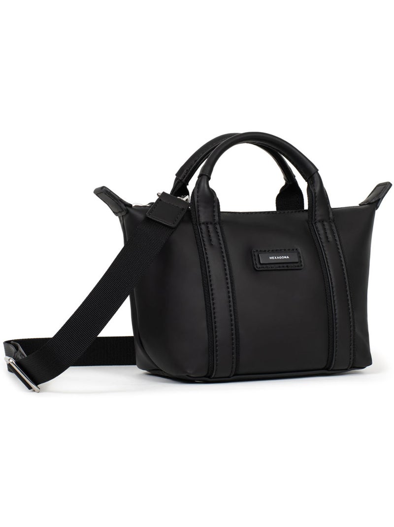 Sac cabas porté main  Mini TARA Noir - Kiabi